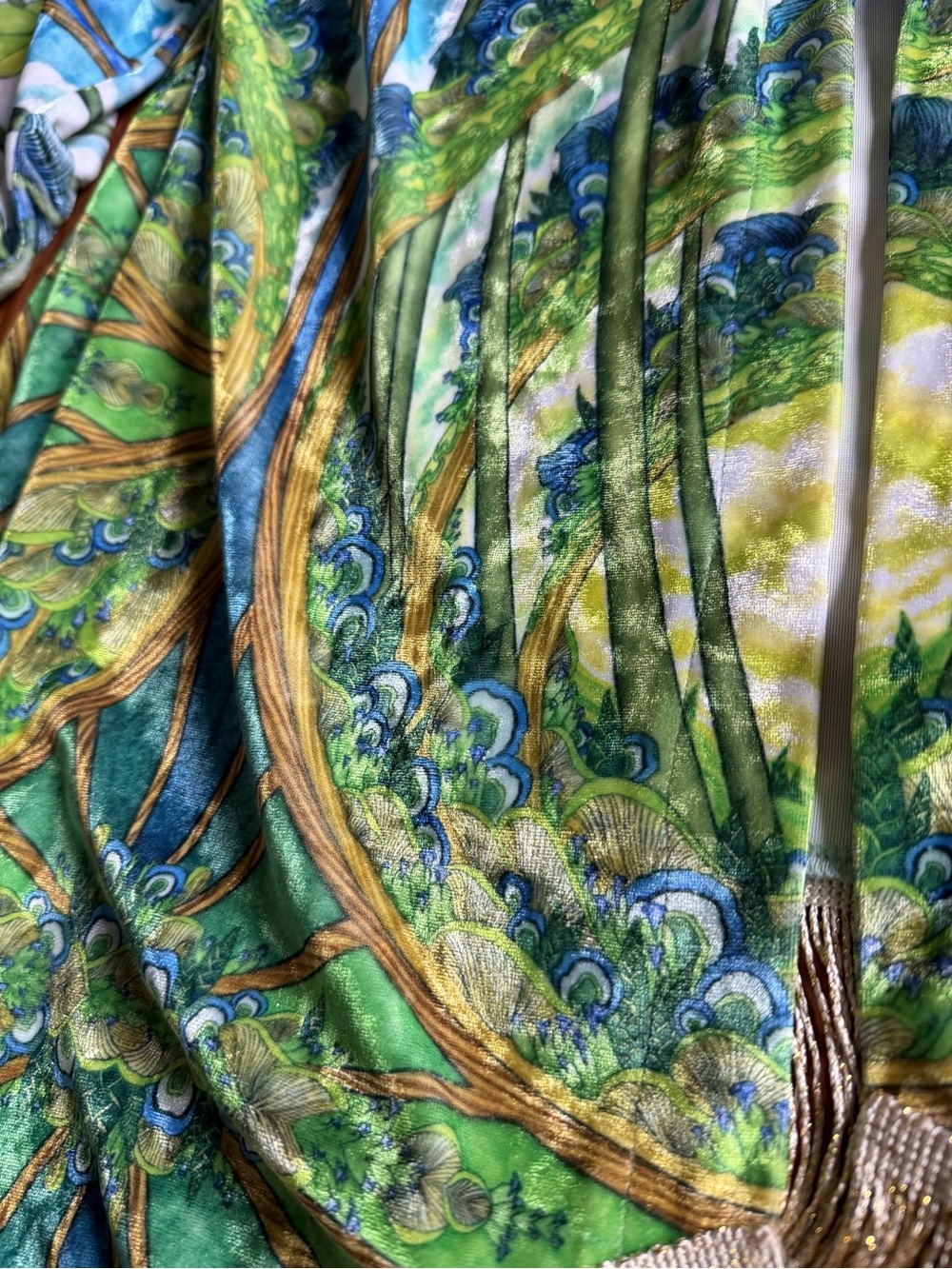 Warrior Within Designs Crushed Velvet Kimono - Picture 6 of 6